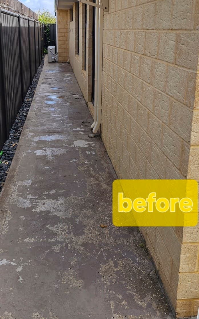 Concrete slab before finishing