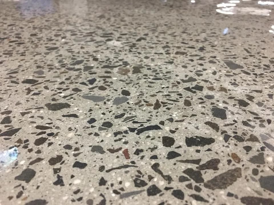 Grind and seal example floor